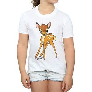 Bambi Girls Classic Cotton T-Shirt / White
